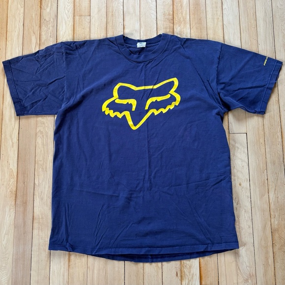 VTG 90s Fox Racing Faded Center Logo T-Shirt Mens XL Made In USA Skate Grunge - Picture 1 of 8